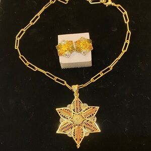Gold Filled Filigree Star Set